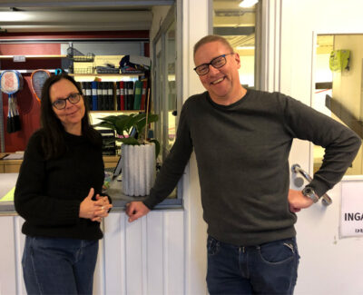 Lena och Göran på Idrottshuset i Växjö